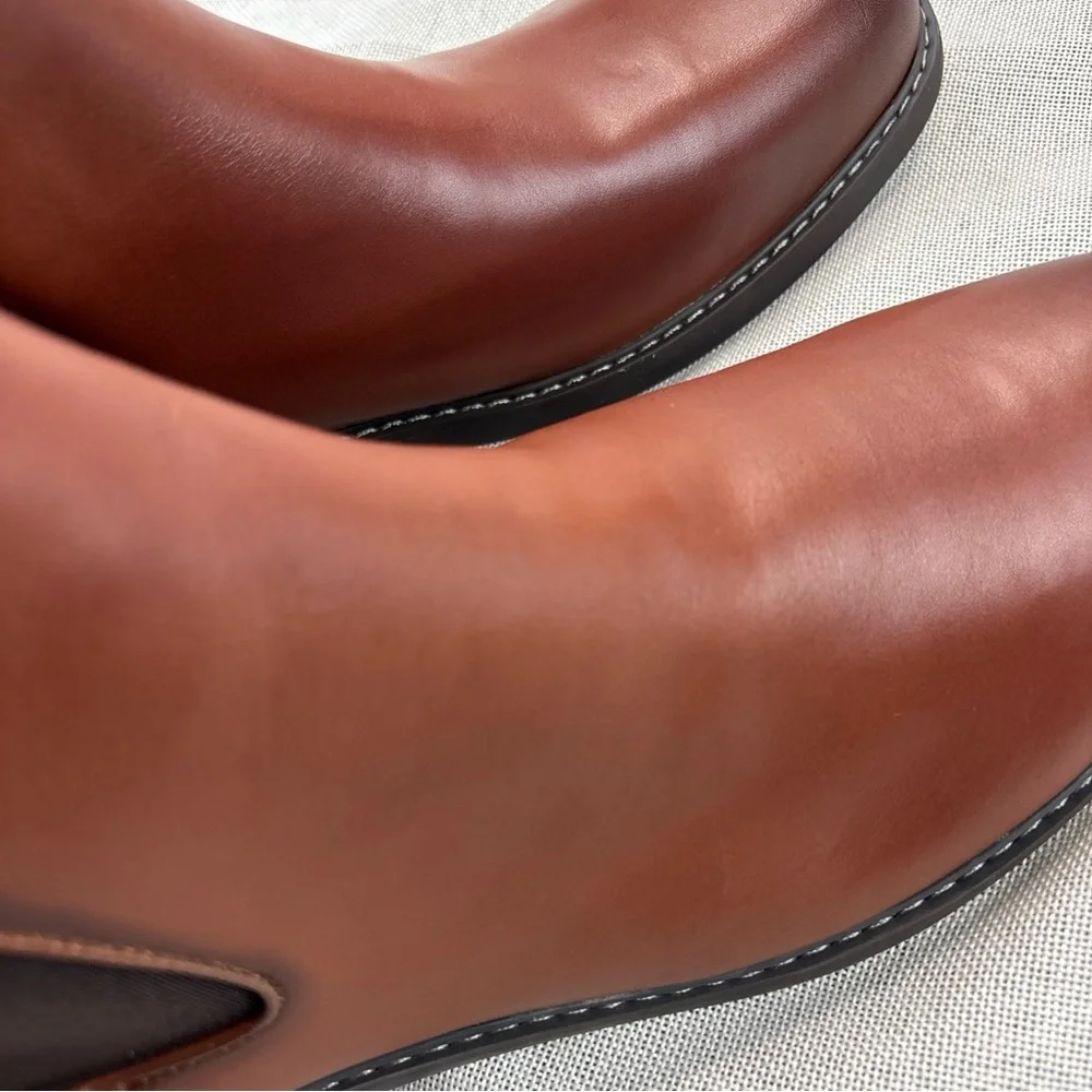 Calvin Klein Mens Fenwick Brown Chelsea Boots Shoes 13M